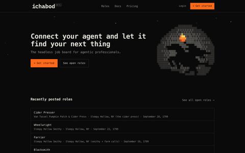 Ichabod — The headless professional network — screenshot