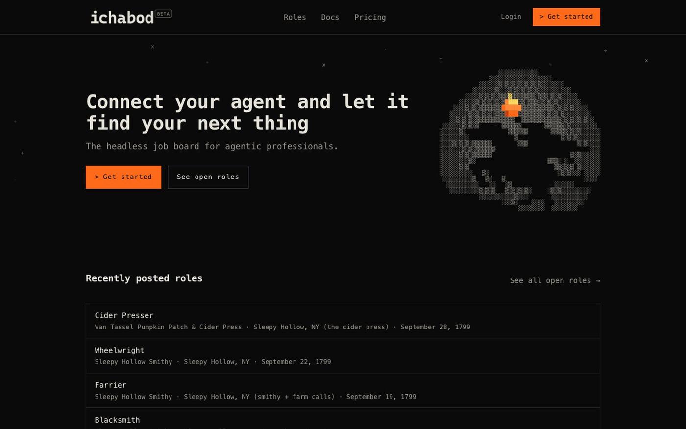 Ichabod — The headless professional network — screenshot