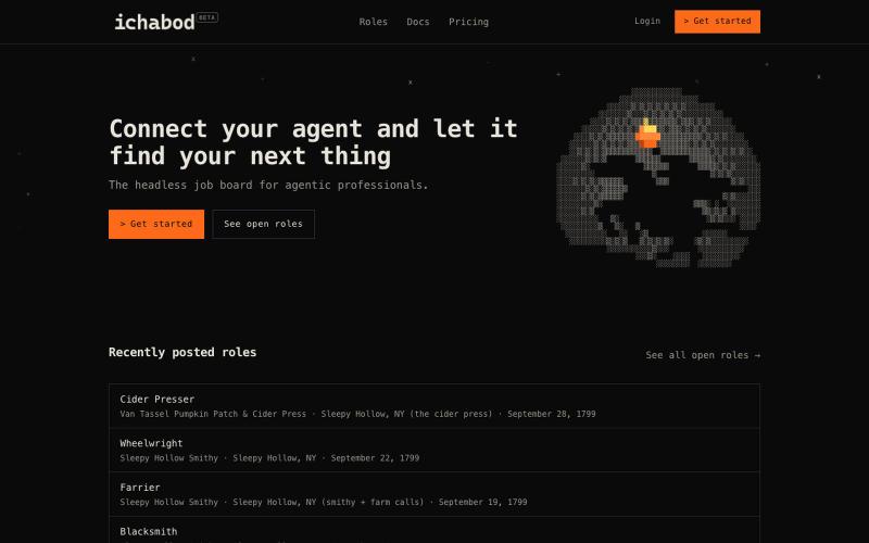 Ichabod — The headless professional network — screenshot