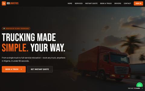 ICO Logistics — Trucking Made Simple. Your Way. — screenshot
