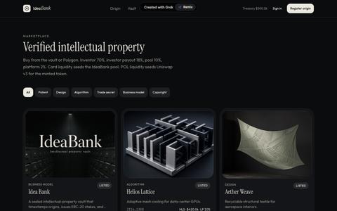 IdeaBank — screenshot