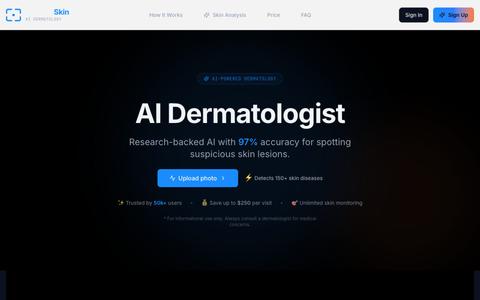 AI Dermatologist: Skin Scanner & Mole Checker - Identify Skin — screenshot