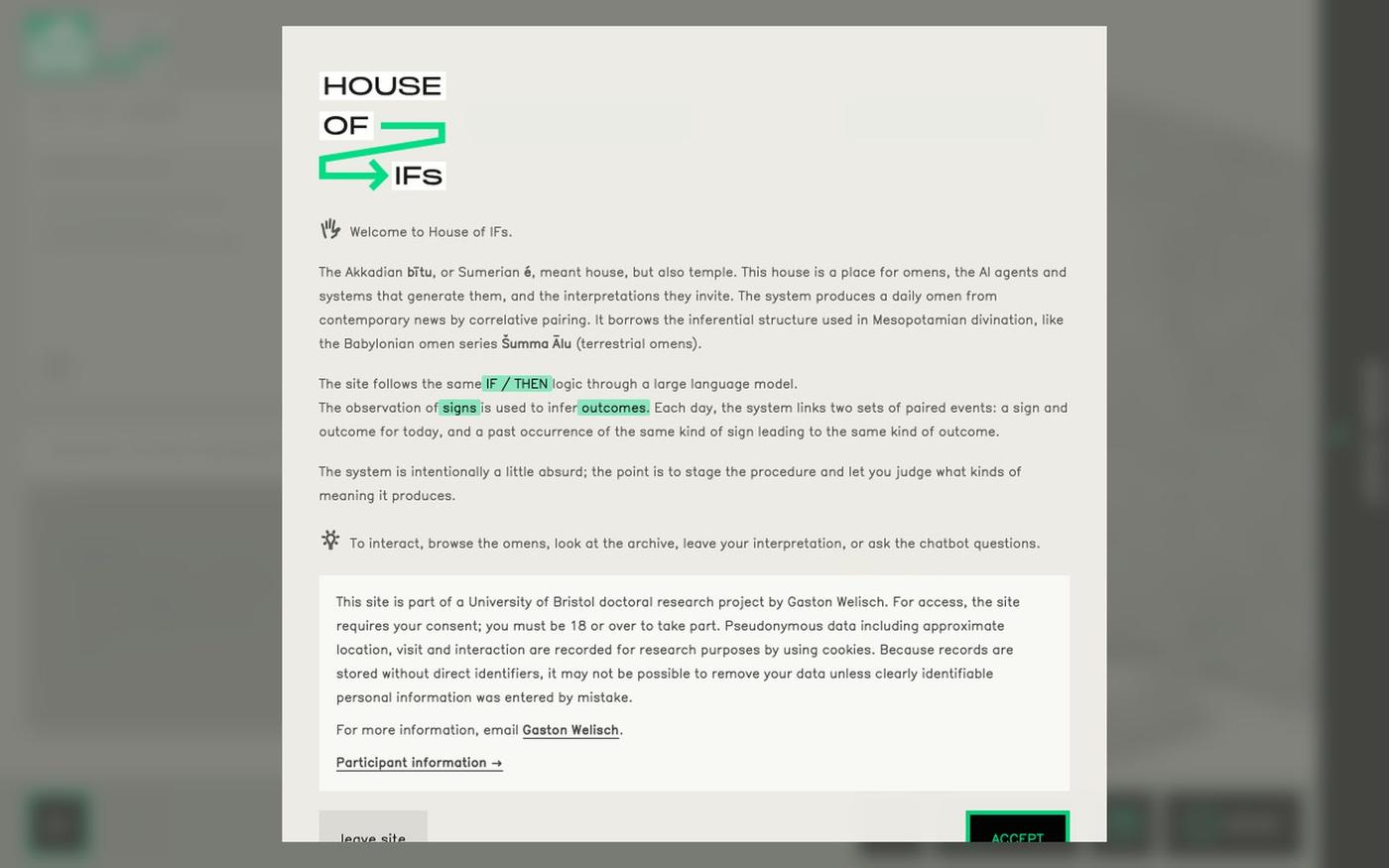 House of Ifs — screenshot