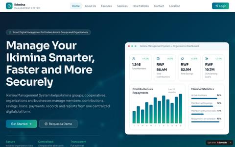Ikimina Management System — Smart Digital Group Management — screenshot
