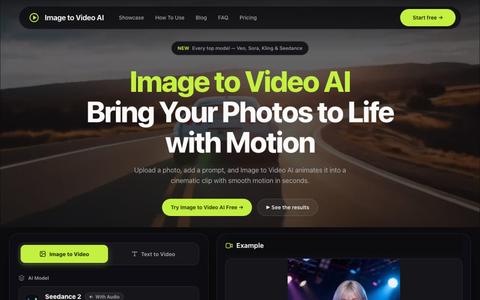 Free Image to Video AI | Turn Photos into Videos Instantly — screenshot