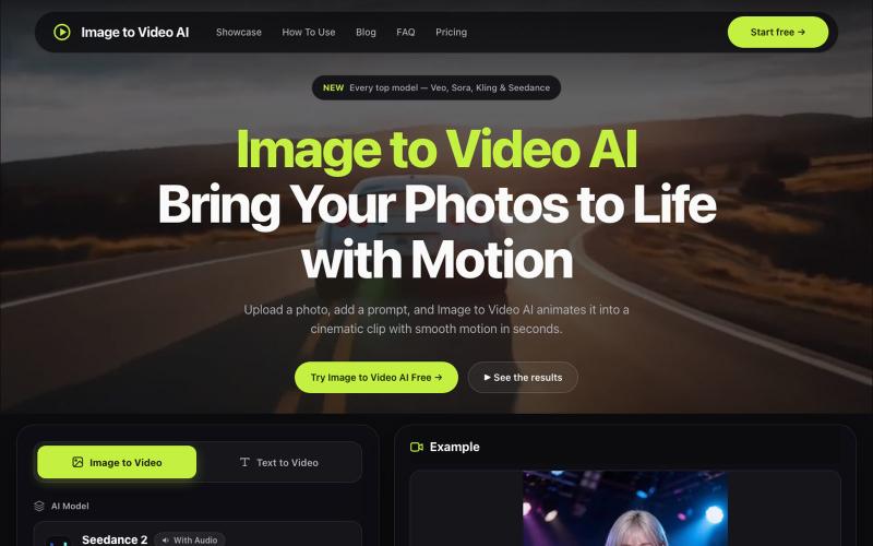 Free Image to Video AI | Turn Photos into Videos Instantly — screenshot