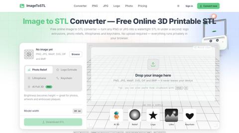 imagetostl-online — screenshot