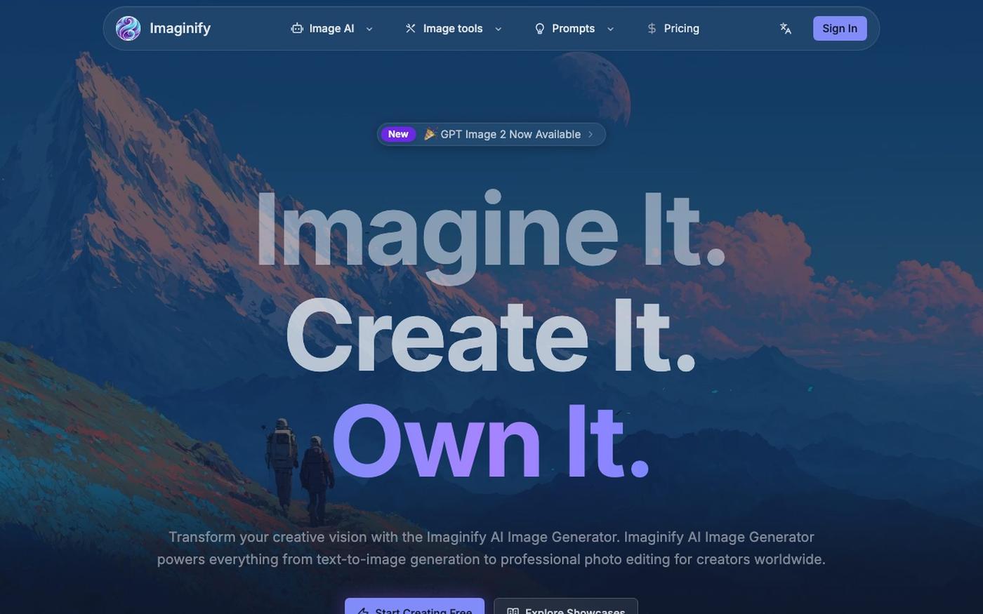 Imaginify - AI Image Generator | Text-to-Image & Photo Editor — screenshot