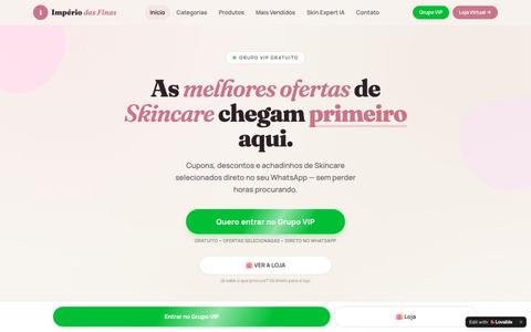 Skincare Selecionado | Ofertas e Cupons no Grupo VIP — screenshot