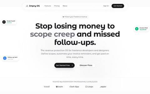Revenue Protection for Freelance Developers & Designers — screenshot