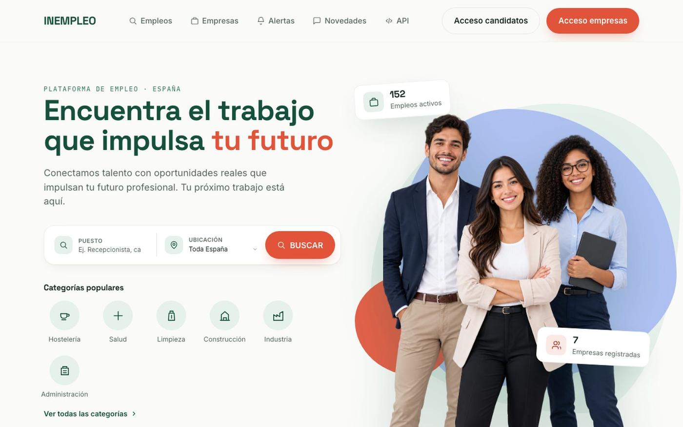 INEMPLEO — Ofertas de empleo en España — screenshot