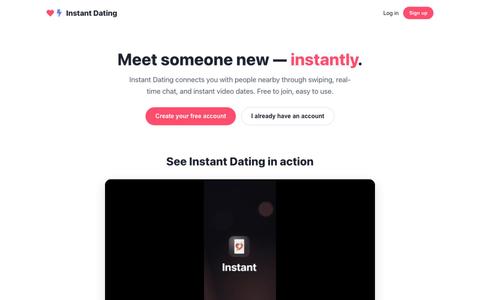 Instant Dating App — screenshot