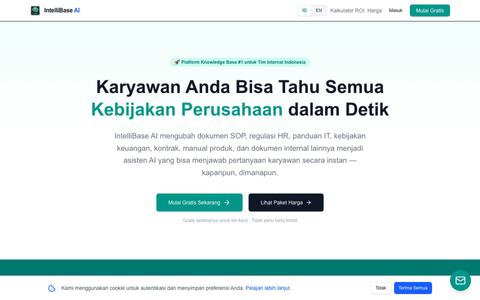 IntelliBase AI — Knowledge Base Internal Perusahaan Berbasis AI — screenshot
