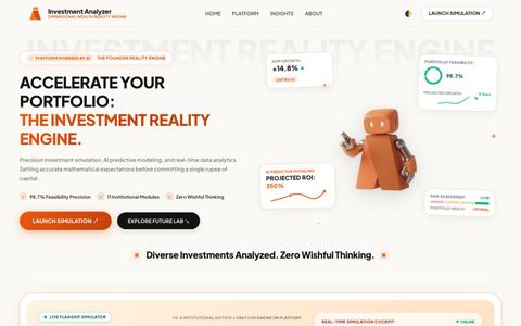 Modern Cafe Investment Analyzer — screenshot