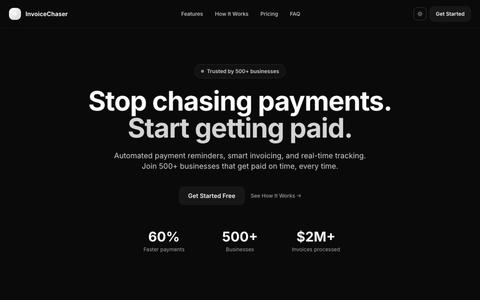 InvoiceChaser — Smart Invoice Management — screenshot
