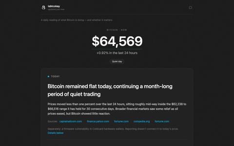 isbtcokay — screenshot