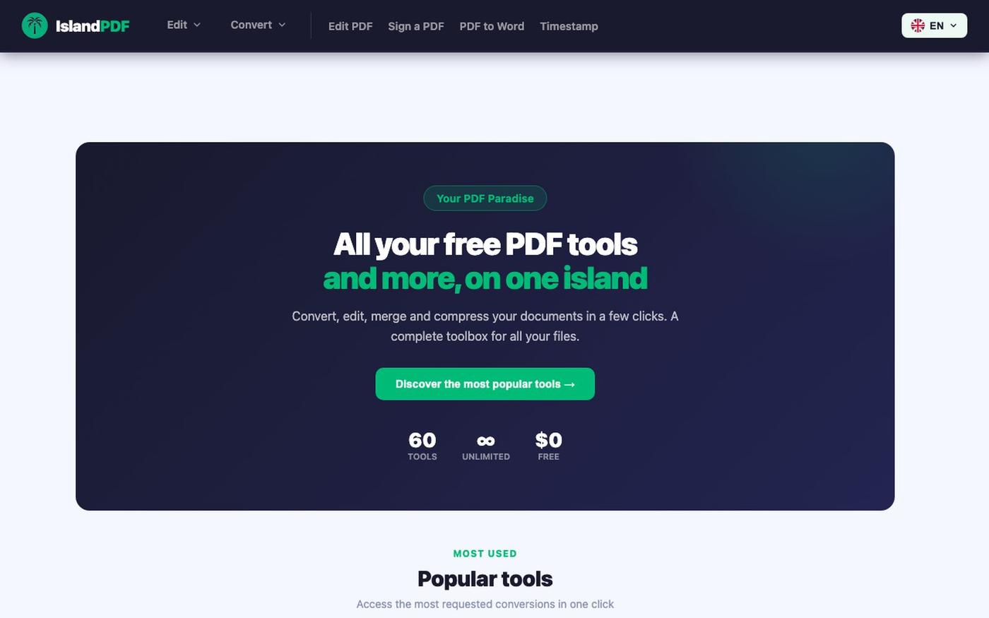 IslandPDF — Your PDF Paradise — screenshot