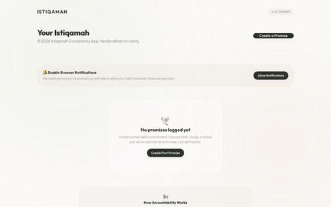 Istiqamah | Consistency App — screenshot