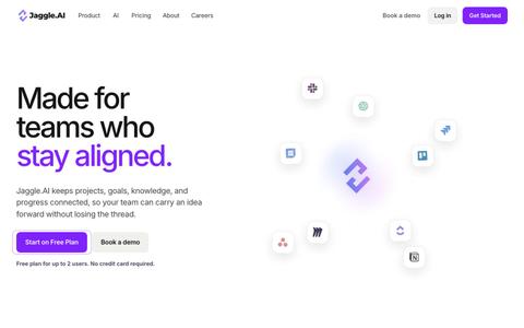 AI Project Management Software for Connected Teams | Jaggle.AI — screenshot