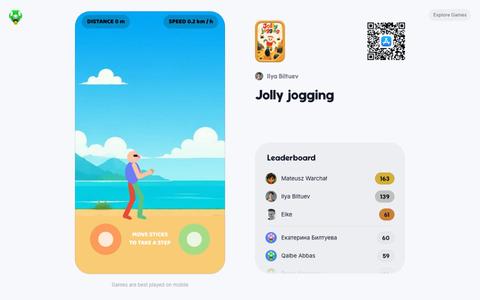 Play Jolly jogging on Jamboree — screenshot