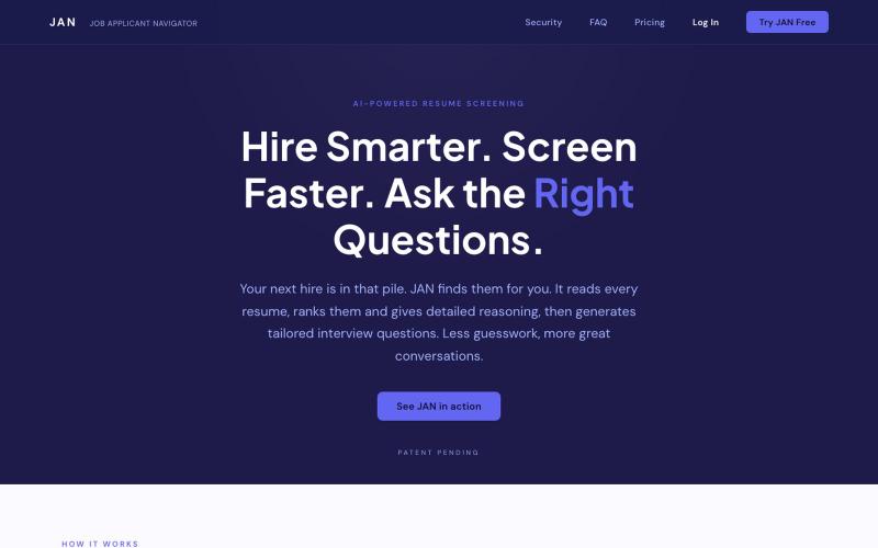 AI-Powered Resume Screening — screenshot