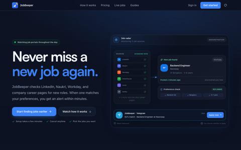 JobBeeper — Apply Before Everyone Else — screenshot