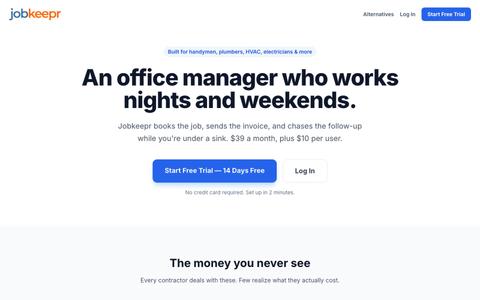 Jobkeepr — Field Service App for Contractors & Trade Pros — screenshot