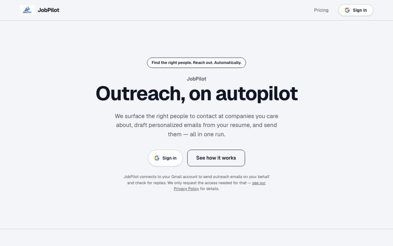 JobPilot — screenshot