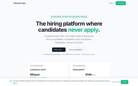 Wrkmark Jobs — screenshot