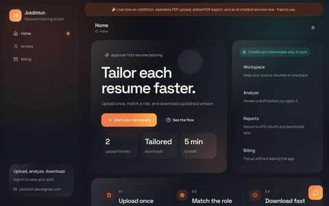 JobStitch — screenshot