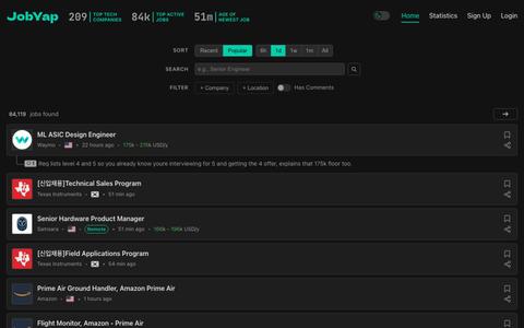JobYap - Tech Jobs with Open Discussions — screenshot
