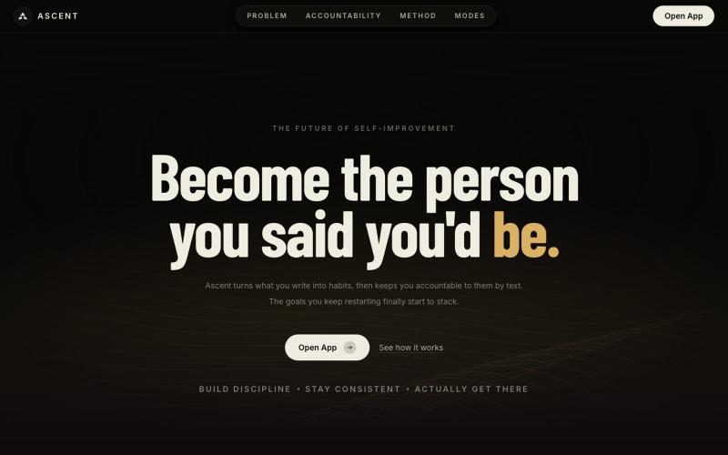 Ascent | The Future of Self-Improvement — screenshot