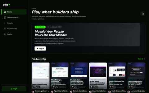 Vola — screenshot