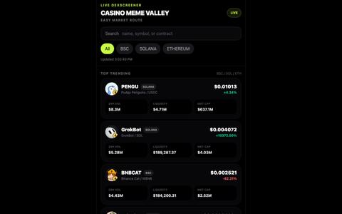 CASINO MEME VALLEY — screenshot