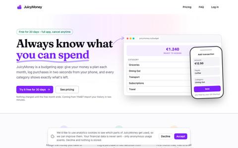 JuicyMoney — screenshot