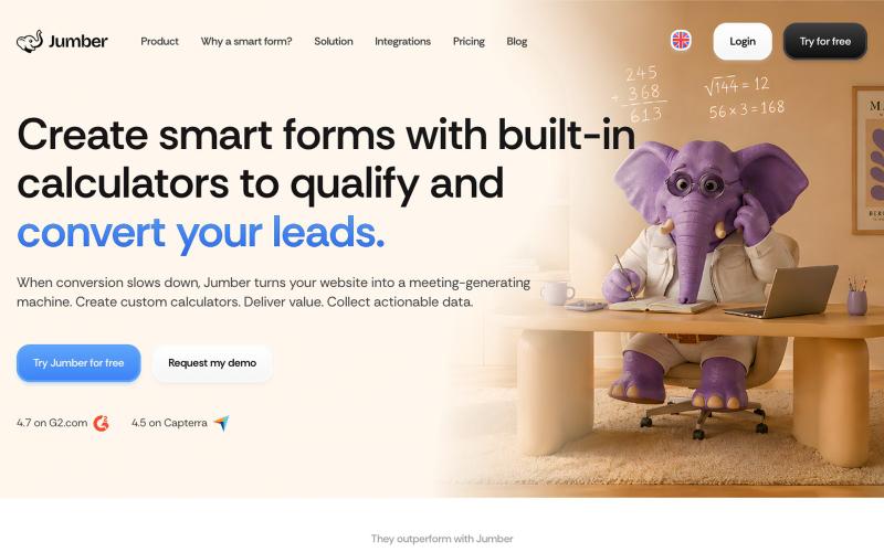 Start creating smart forms - Jumber — screenshot