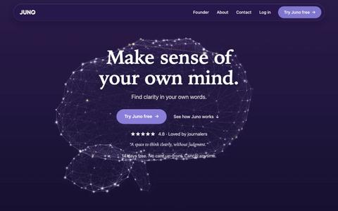 Juno — Make sense of your own mind. — screenshot