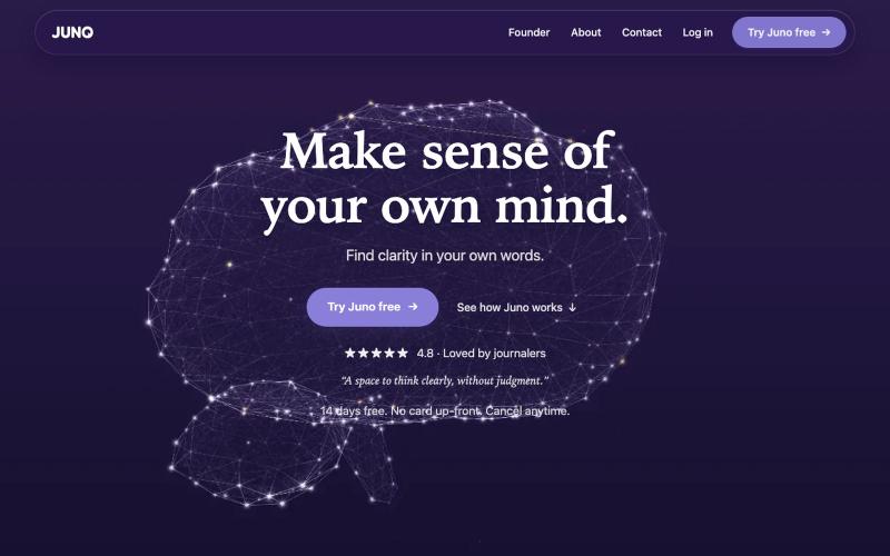Juno — Make sense of your own mind. — screenshot