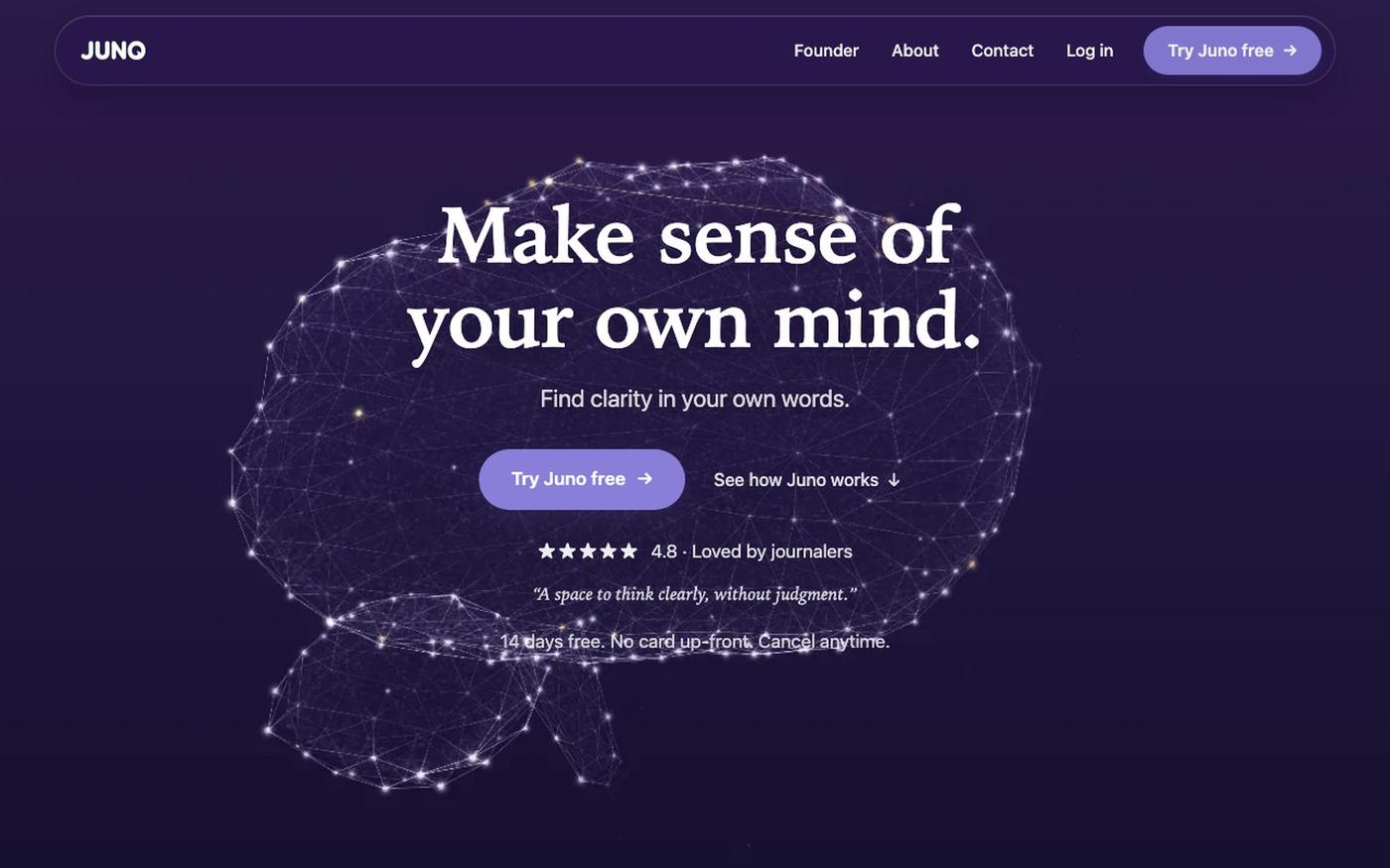 Juno — Make sense of your own mind. — screenshot