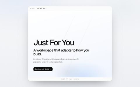 Just For You — screenshot