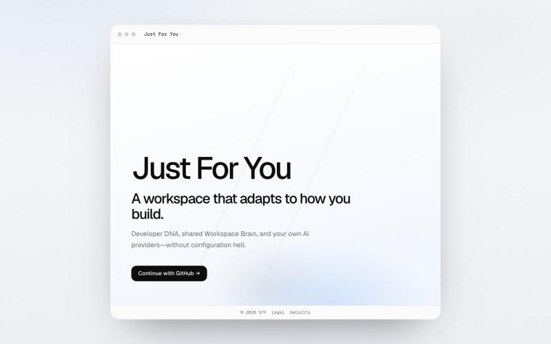 Just For You — screenshot