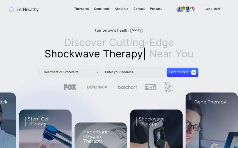 JustHealthy | Verify the Medical Tech Before You Pay — screenshot