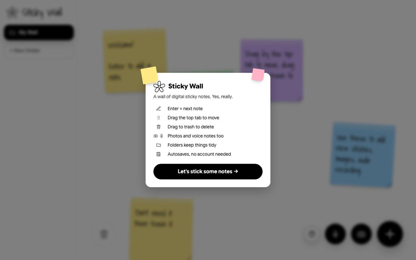 Sticky Wall — screenshot