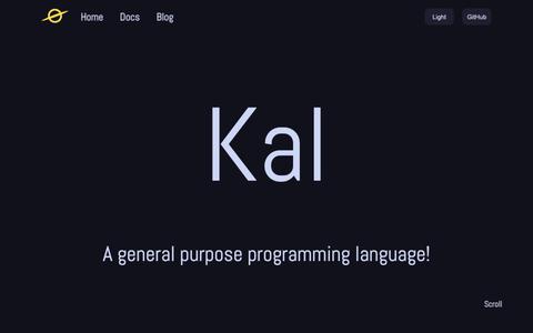 Home | Kal — screenshot