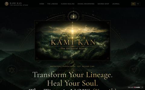 Kami Kan — The Ancestral Stone | Spiritual & Healing Portal — screenshot