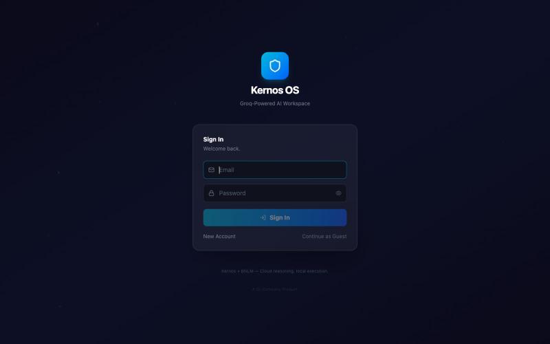 Kernos OS — screenshot