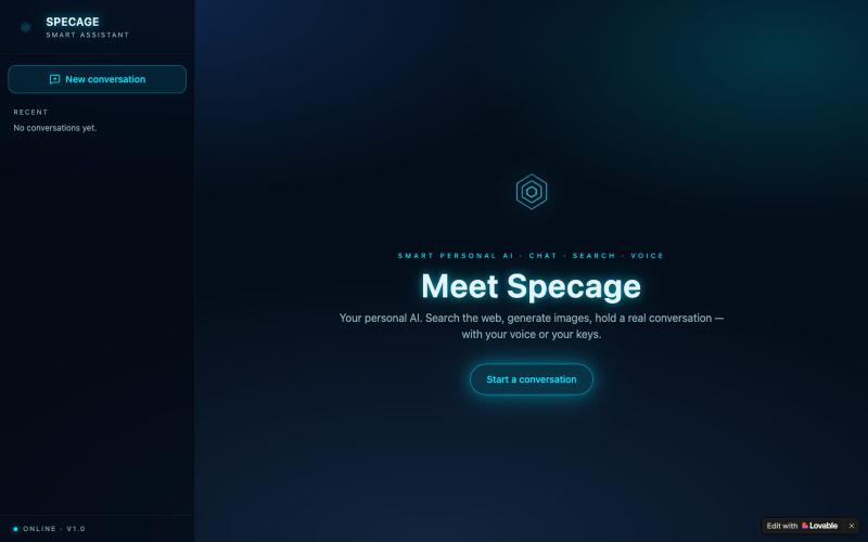 Specage — Your Smart AI Assistant — screenshot