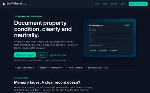 KeepTheDeposit — screenshot