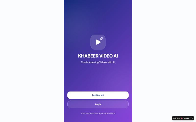 Khabeer Video AI — Create Amazing Videos with AI — screenshot