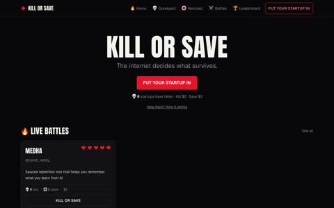 Kill or Save — screenshot